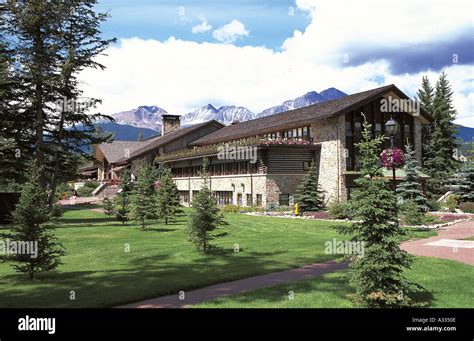 Jasper Park Lodge Stock Photo Alamy