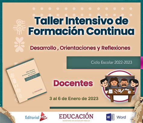 Taller Intensivo Para Docentes 2023 Formato Word Y PDF