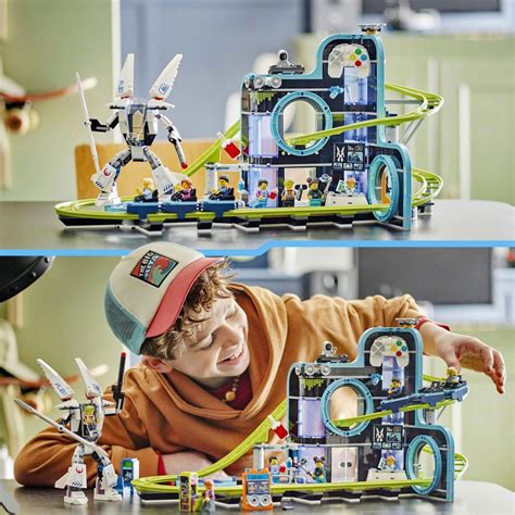 LEGO City 60421 Robot World Roller-Coaster Park Set | Smyths Toys UK