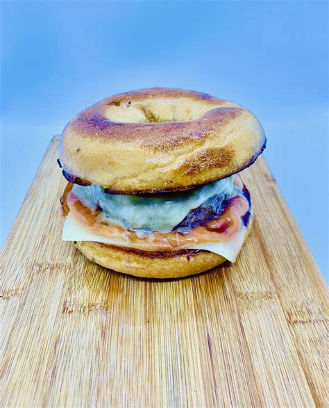 Chillaxbbq Stayhome Recipes 45 Brekkie Burger Bagel