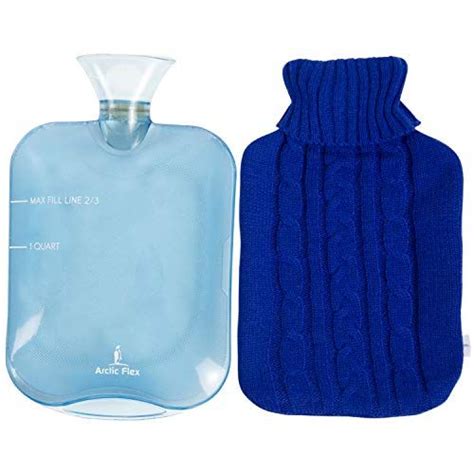 Arctic Flex Hot Water Bottle Heat Up And Refreezable Cold Pack Xl Rubber Compress With Cover