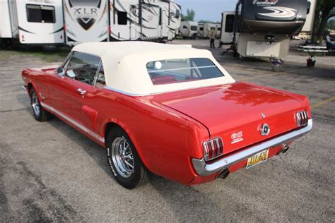 1st Gen Red 1965 Ford Mustang Convertible Automatic For Sale