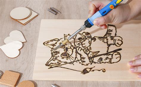 45 Pezzi Kit Pirografia Legno A Matita MHSolder Kit Pirografia Legno