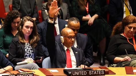 Eeuu Veta Una Resolución En La Onu Que Pedía Un Alto Al Fuego En Gaza