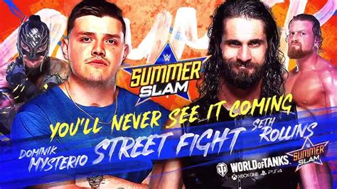 Changes made to two WWE SummerSlam matches, updated card for August 23 ...