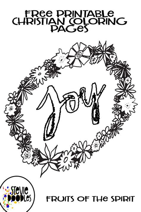 Free Christian Coloring Pages! #joy #fruitofthespirit #joycoloringpage ...