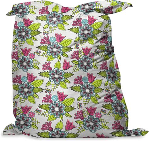 Pillowmonkey Zitzak Volwassenen Bloemen Patronen Pastel