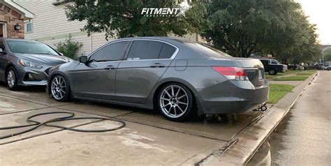 2008 Honda Accord Lx P With 18x8 5 Enkei Ts10 And Vercelli 225x40 On Coilovers 1258832