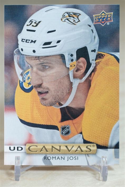 2019 20 Upper Deck Ud Canvas C62 Roman Josi Nashville Predators Ebay