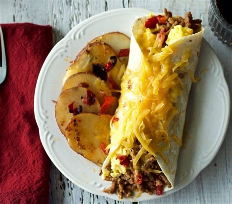 Breakfast Burrito Recipe With Chorizo Sausage Chorizo Recipes