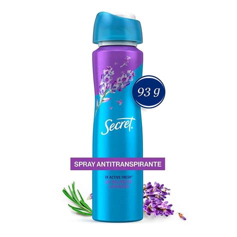 Spray antitranspirante Secret Ph balanced pH balanced lavender seco 93