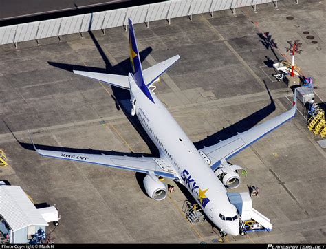 JA73NX Skymark Airlines Boeing 737 86N WL Photo By Mark H ID 433413