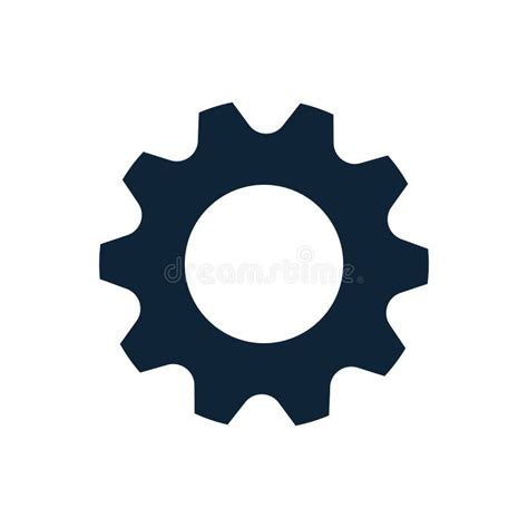 Simple Cog Wheel Or Gear Icon Symbol Stock Illustration Illustration