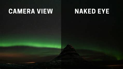 Northern Lights An Eye Vs Camera Comparison