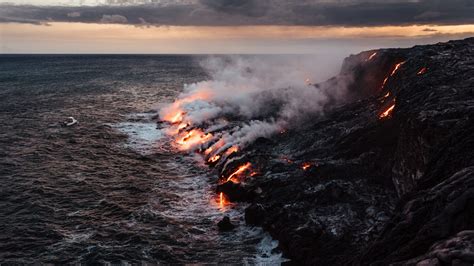 The Kilauea Volcano in Hawaii