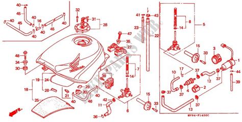 FUEL TANK For Honda CBR 600 F2 SUPER SPORT 1993 HONDA Motorcycles