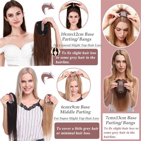 Indisch Clip In Remy Human Hair Topper Echthaar Toupet Haarteile