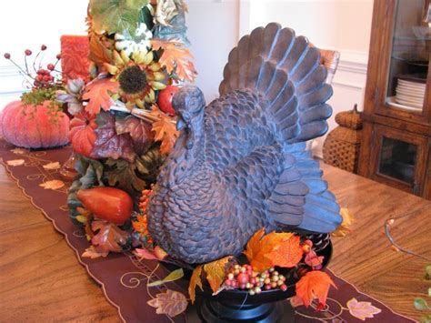 Turkeys At The Table And In The Dining Room Fall