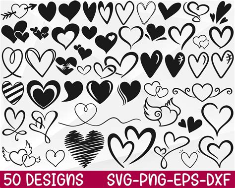 Herz SVG Bundle Herzen Svg Valentinstag Svg Herz Etsy De