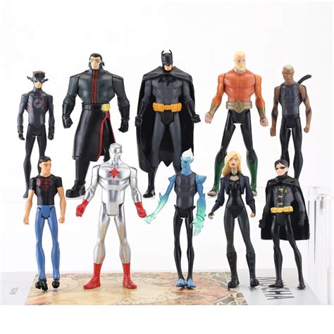 10Pcs Set 10 12cm DC Comics Liga De La Justicia Batman Superman Aquaman