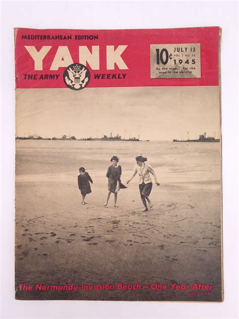 Yank Magazine July 13 1945 Mediterranean Edition Wwii Foxhole