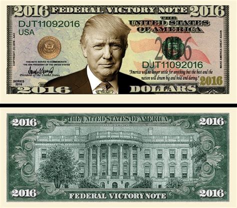 Our Welcome President Donald Trump Dollar Bill Bills Ebay