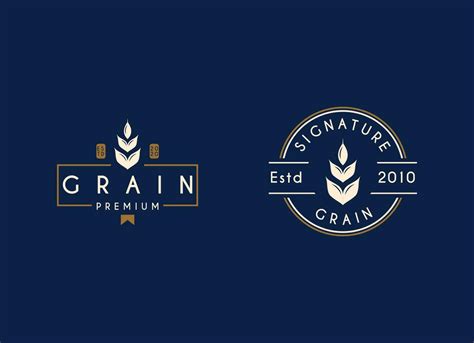 Simple And Minimalist Grain Or Wheat Logo Design Brewery Logo 36456445