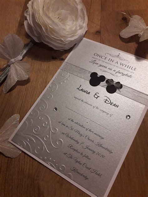 Disney Mickey Minnie Mouse Wedding Invitations Once In Awhile Right In