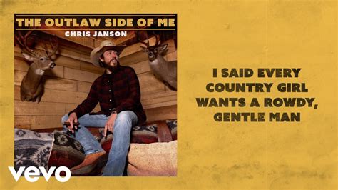 Chris Janson Rowdy Gentle Man Lyric Video Youtube