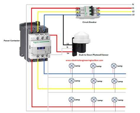 Lighting Contactor Wiring Diagram With Photocell