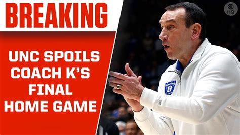 Breaking Unc Upsets Duke In Coach Ks Final Home Game With Duke Full Recap Cbs Sports Hq