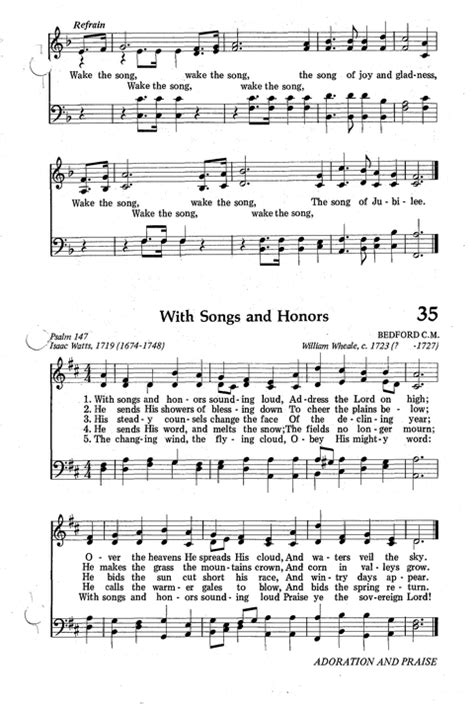 Seventh Day Adventist Hymnal Wake The Song Of Joy And Gladness