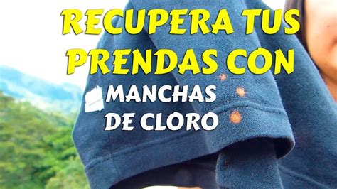 Como Arreglar Ropa Negra Manchada Con Cloro