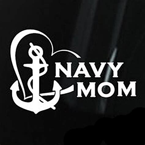 Navy Mom Anchor Decal Navy Mom Mom Car Car Window Decals