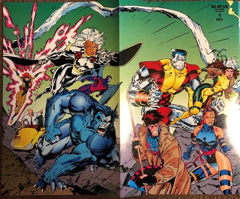 X Men Marvel October Gatefold Cover Jim Lee Ebay