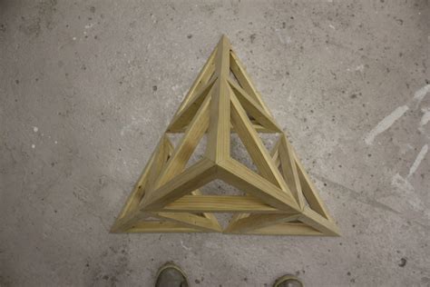 3D Tetrahedron Pyramid, 1st Iteration in Sierpinski Triangle Fractal - Vincent Fink