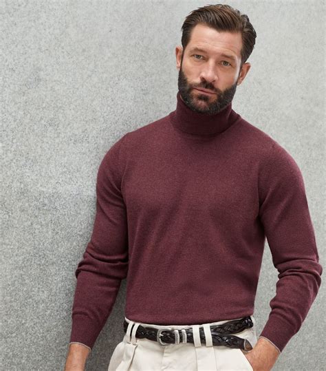 Mens Brunello Cucinelli Purple Cashmere Rollneck Sweater Harrods