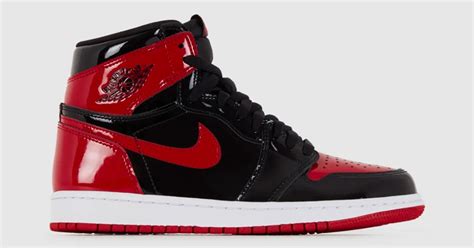 Nike’s iconic ‘Bred’ Jordan 1 shoe is getting a glossy patent leather look