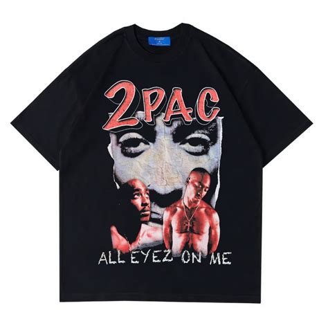 Jual Psycho Crucify 2Pac All Eyez On Me Oversized T Shirt Tupac