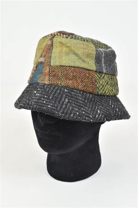 Mizer Irish Tweed Wool Patch Bucket Hat Size S Etsy