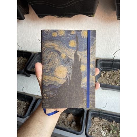 Sketchbook Caderno A Noite Estrelada De Van Gogh El Stico E Marca