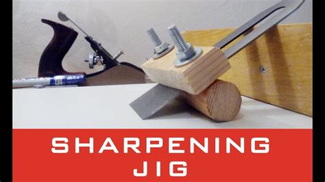 Super Simple Sharpening Jig For Hand Plane Blades Youtube