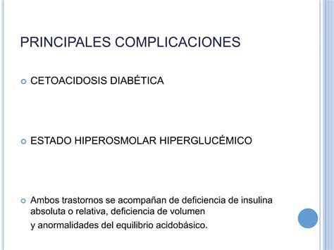 Complicaciones Agudas Diabetes Mellitus Ppt