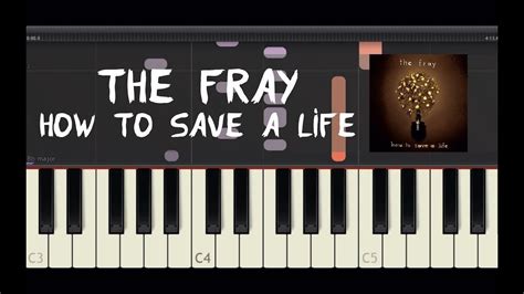 The Fray How To Save A Life Piano Tutorial By Amadeus Synthesia