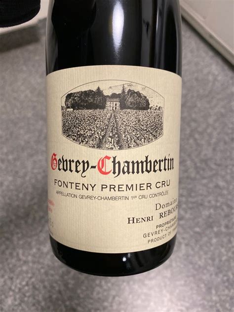 2020 Domaine Henri Rebourseau Gevrey Chambertin 1er Cru Fontenys