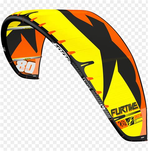 2017 F One Furtive V1 Kitesurfing Kite Power Kite PNG Transparent