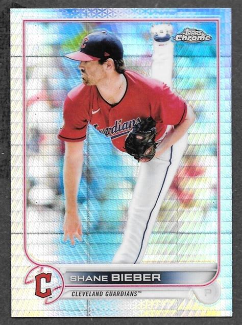 2022 Topps Chrome 208 Shane Bieber Prizm Refractor NRMT EBay