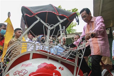 Uji Coba Becak Kayuh Bertenaga Alternatif Antara Foto