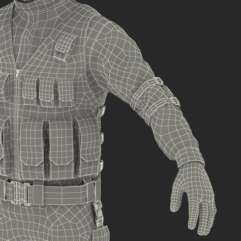 SWAT Man Asian 3D模型 3D模型 129 max c4d 3ds obj ma Free3D