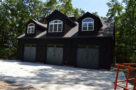 Custom Black Board Batten Garage In Woodbury Ct J N Structures